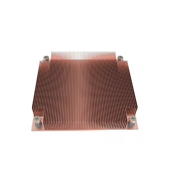 CNC Machining Brass CNC Parts Skived Fin Heat Sink OEM ODM