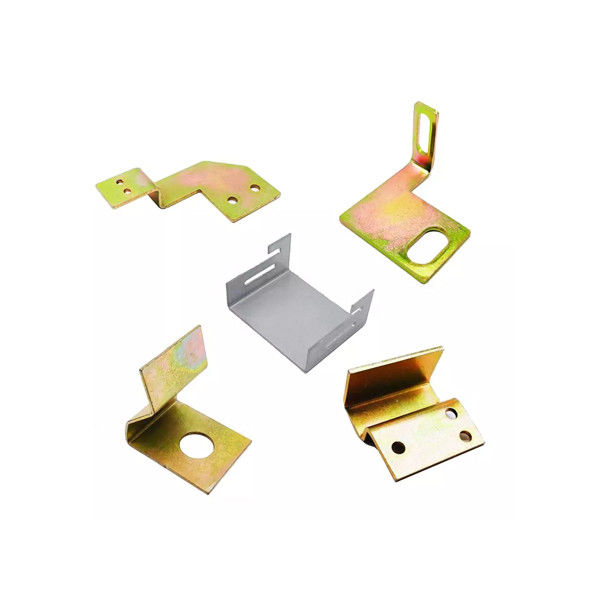 Metal Stamping L Shaped Galvanised Brackets Vibration Polishing