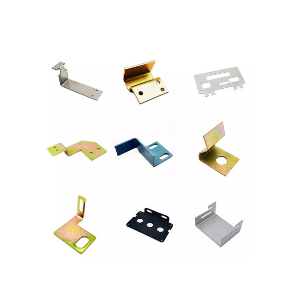 Metal Stamping L Shaped Galvanised Brackets Vibration Polishing